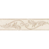 Carriage House 2" x 8" Floral Decorative Border in Glazed Canvas