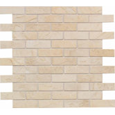 Highland Ridge 1" x 3" Brick Pattern Mosaic Tile in Desert