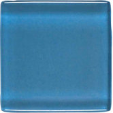 Legacy Glass 2" x 2" Solid Mosaic Tile in Wedgewood