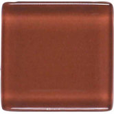 Legacy Glass 2" x 2" Solid Mosaic Tile in Coral