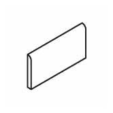 Pozzalo 2" x 6" Surface Bullnose in Weathered Noce