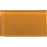 Lucente 3" x 6" Glossy Field Tile in Empire Gold