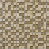 Lucente 5/8" x 5/8" Stone and Glass Mosaic Blend in Murano
