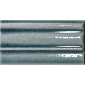 Cape Cod 5" x 9" Crown Base Molding Stop Right in Ocean Blue Crackle