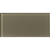 Lucente 3" x 6" Glass Tile in Olive