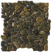 12" x 12" Rivera Pebble Mosaic in Forest