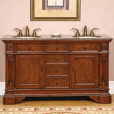 60" Bedford Double Bathroom Vanity