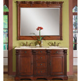 Olivia 58" Double Sink Bathroom Vanity Cabinet