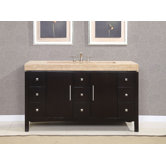 60" Stanton Modern Bathroom Single Vanity Integrated Sink Cabinet