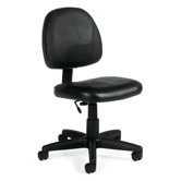 Low-Back Leather Pneumatic Task Chair