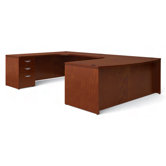 Ventnor U Shape Bow Front Desk Office Suite