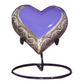 Grecian Brass Heart Keepsake Urn