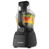 500 Watt Wide-Mouth Food Processor in Black