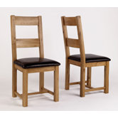 Westbury Reclaimed Oak Leather Dining Chair