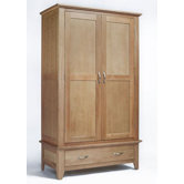 Sherwood Oak 1 Drawer Double Wardrobe