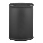 Soho Leatherette Waste Basket in Black