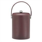 Soho 5 Qt Leatherette Ice Bucket in Claret