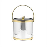 Mylar 3 Qt Ice Bucket in Polished Chrome
