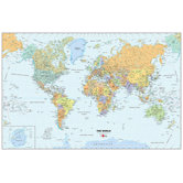World Dry-Erase Map Decal