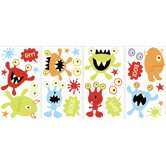 Little Monsters Glow in the Dark Wall Art Kit