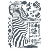 Euro Zebra Wall Decal