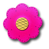 Lollipop Flower Drawer Knob in Bright Magenta