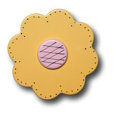Lollipop Flower Drawer Knob in Pastel Yellow