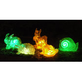 Solar Changing Color Assorted Animal (Set of 5)