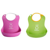 Soft Bib (Set of 2) in Pink / Green