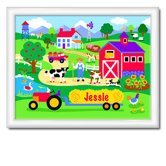 Country Farm Large Personalized Print