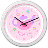 Tea Party Personalized Clock
