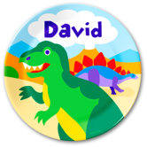 Dinosaur Land Personalized Plate