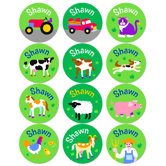 Country Farm Personalized Stickers