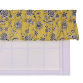Jeanette Tailored Valance Window Curtain in Yellow