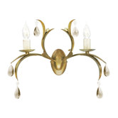 Wandleuchte "Lily" in Bronze