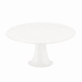 Opal Innocence Carved Medium Footed Cake Plate