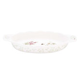 Butterfly Meadow Herbs Oval Baker