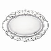 French Perle Oval Serving Tray