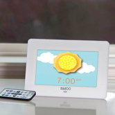 Photo Clock in White