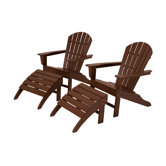 South Beach 4 Piece Adirondack Set