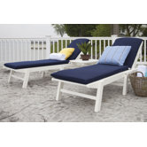 Nautical 3 Piece Chaise Set with Cushions