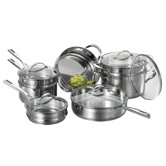 Stackable Stainless Steel Cookware (Set of 12)
