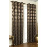 Hologram Circles and Squares Top Curtain Panel