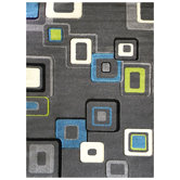 Studio 607 Charcoal Geometric Design Rug