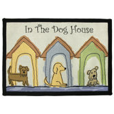 PB Paws & Co. Multi Dog Houses Tapestry Rug