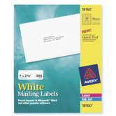 30 Labels 10 Sheets Mailing Label in White