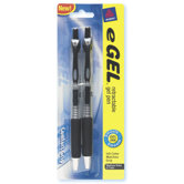 2 Count Black E-Gel Retractable Gel Pen