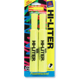 2 Count Yellow Fluorescent Hi-Liter