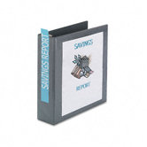 Nonstick Heavy-Duty EZ-Turn� Round Ring View Binder