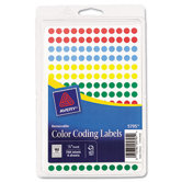 Removable Self-Adhesive Round Color-Coding Labels